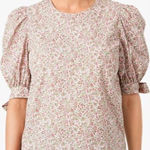 Tuckernuck  Hyacinth House Size XS  Red Floral Fiona Blouse $88 Shirt Top Photo 0