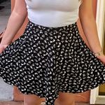 Forever 21  Black Geometric Pattern Skater Skirt Photo 0