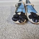 Frances Valentine Ivory Mary Jane Block Heel Shoes Size 7B Flower‎ Embellished Photo 3