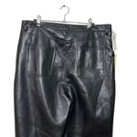 Aritzia Wilfred  Melina High Waisted Vegan Leather Pant in Black Plus Size 16 New Photo 4