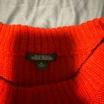 Wild Fable  Red Crew Neck Sweater Ribbed Knit Cropped Photo 2