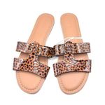 J.Crew  Womens Animal Print Sandal Slide Sz 8 Photo 0