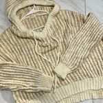 POL  Lala Hoodie Thick Knit Wool Blend Sweater Drop Shoulder oversized natural S Photo 0