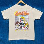Sailor Moon Anime Cast Graphic Beige T-Shirt Size Large Photo 0
