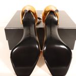 YSL NWT & Box Yves Saint Laurent Strappy Heels in Egypt Gold Photo 8