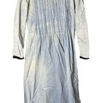 Vintage Fads‎ Denim Cottagecore Maxi Dress Modest Grunge 90s 80s Size 8 Blue Photo 0