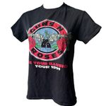 guns n' roses Vintage  “Use Your Illusion Tour 1991” Black Shirt, Sz S Photo 2