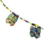 Vintage Beaded Native American Style Necklace 3 Handcrafted Statement Pieces Orange Photo 9