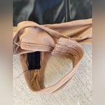 JLux Label Black Xenia Faux Leather Bodysuit, Small Photo 2