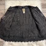 Vintage Flashback embellished jacket with embroidery beading crochet sheen M Black Size M Photo 6