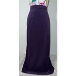 JM Collection Women’s Whimsy Dark Purple Maxi Skirt SMALL Photo 2