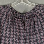 Ann Taylor Factory Womens LP Sleeveless Ruffle Sleeve Split Neck Shell Tank Top Black Size undefined Photo 1