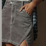 Pilcro  Gray Corduroy Mini Skirt - size 10 Photo 1