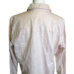 Chico's  Pale Pink Embroidered Button Front Collared Cotton Jacket Size 16 (3) Photo 4