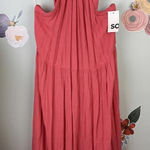 SO  Halter Coral Maxi Dress - Size - Medium Photo 0
