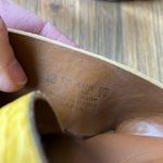 Franco Sarto Safia yellow leather block heel boho resort sandal size 8 Photo 4