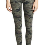 Hudson Jeans Hudson Women's 26 Green Camo Printed Barbara High Waisted Super Skinny Jeans Photo 0