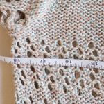 Free People Cotton Linen Crochet Box Sweater S Pastel Confetti Photo 4