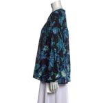 💕BANJANAN💕 Ella Shirt ~ Woden Hedgerow Black Floral Bird Print XS NWOT Photo 2