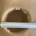 Francesca's Women’s Francesca Elegant Tan Wide-Brimmed floppy Hat packable tan Photo 4