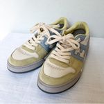 Fendi  Match Sneakers Pastel Yellow Suede White & Light Blue Leather Photo 4