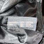 Oakwood Vintage Leather Zip Vest Black Size M Photo 5