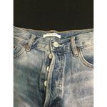 PacSun Ultra High Rise Vintage Denim Shorts Size 29 Button Fly Frayed Hem Photo 2