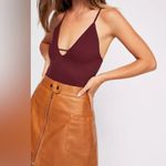 Free People Intimately by  Move Along Bodysuit - Wine - XS/S Photo 1