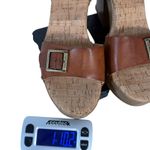 Korks Ease Desiree Slingback Sandal Brown Studded Brown Cork Wedge Platform 11M Size 11 Photo 5