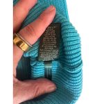 Ralph Lauren Lauren Knit Tank Top Medium Sleeveless Sweater Blue Cotton Photo 5