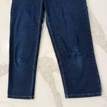 White House | Black Market Skinny Leg Cropped Denim Jeans Women’s Small Dark Blue Photo 1