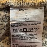 Old Navy  Top S White Black Long Sleeve Square Neck Elastic Button Cuff Boho Photo 4