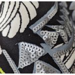 MINKPINK  Black White Lime Green Paisley Print Long Sleeve Mini Dress Size S Photo 7