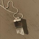 THREE silver necklaces Layered,arrowhead & crystal Photo 5