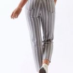 PacSun Gray Double Stripe Straight Leg Jeans High Waist Crop Ankle 29 Photo 1
