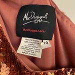 Mac Duggal 10788 One Sleeve High Slit Sequined Dress - Size 10 - Copper - NWT Photo 9