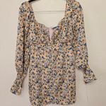 Hello Molly New  Kiss The Sky Floral Bardot Mini Dress Orange Women's Size 8 Photo 4