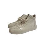 Stuart Weitzman Ryan White Leather Sport Hi Top Sneakers Size 37.5/7.5 Photo 1