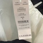 White House | Black Market Midi Skirt Women 4 White Black Striped Pleated Full NWT Photo 8