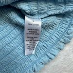 Me to We  Echo Park Tank Top in Light Blue Size Large Smocked Spaghetti Straps Photo 5