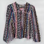 Marie Oliver  will  Phoebe Blouse Peasant Top Long‎ Sleeve Colorful Size small Photo 1