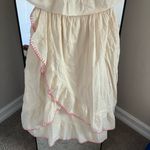 Patrons of Peace  Cream Dress with Colorful Embroidery Photo 2