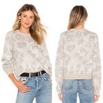 Rag and Bone Leopard-Print Mohair-Blend Crewneck Sweater Photo 1