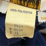 Vintage 60’s JC Penny Fashions Navy Double Dagger Collar Leisure Dress 13 Blue Photo 5