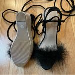 SheIn Plush Espadrille Wedge Sandals, Black, Size 36 (US 6), NWOT Photo 10