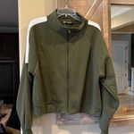 Roma Concept Vintage Retro Look Knit Jacket olive Green Comfy Roomy Small Medium Photo 2