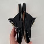 Pascucci Black Patent leather horse bit mules loafers Italy size 37.5 Slides Photo 6