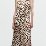 ZARA  maxi dress Satin animal print leopard cheetah flowy casual summer  Photo 18