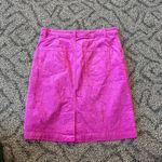 Pilcro Anthropologie  Talia Corduroy Mini Skirt in Raspberry Pink Purple Photo 7