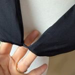 Black Ruffle Sleeve Swimsuit Swim Bikini Crop Top Size Medium Photo 5